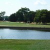 The seventh hole on the Bay golf course at Seaview resort is the only water carry on this layout.